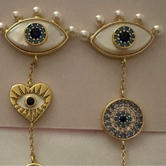 Kate spade Evil eye and pearls long earrings - Picture 5 of 10